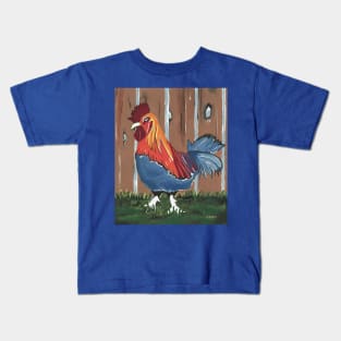 Barnyard Rooster Kids T-Shirt